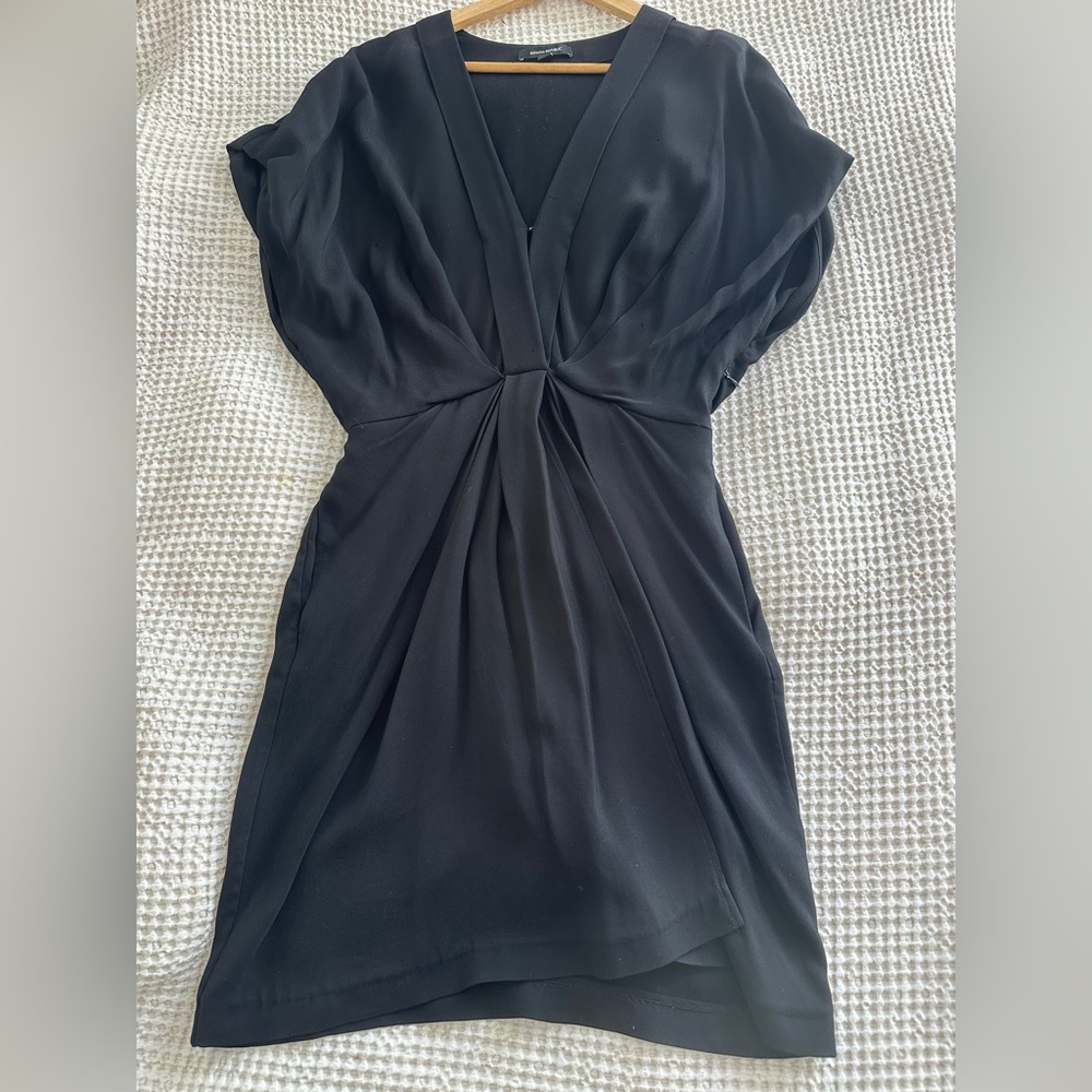 Banana Republic Black Draped Dress